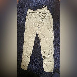 Casual Olive Green Pants